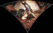 Michelangelo Buonarroti David and Goliath oil on canvas